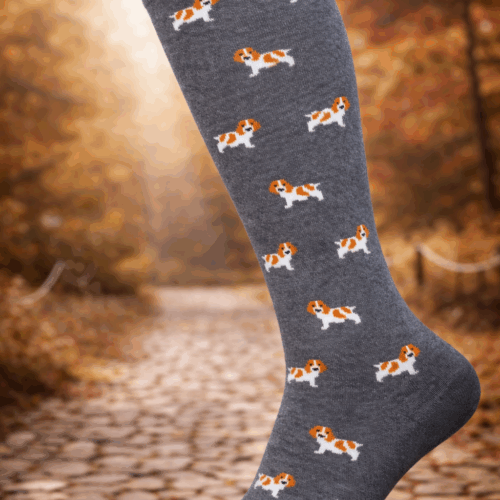 image Soffice Calza in Caldo Cotone Cagnolino