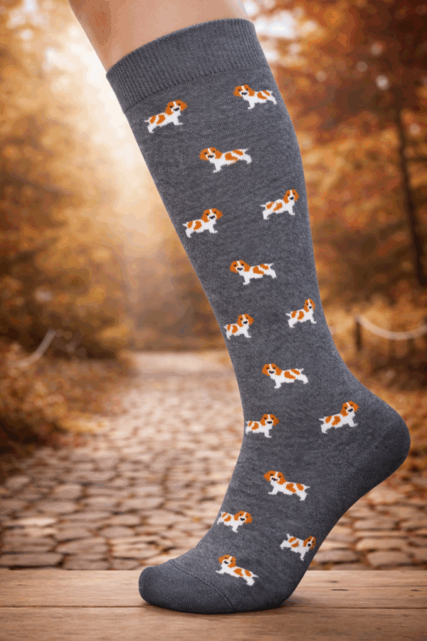 image Soffice Calza in Caldo Cotone Cagnolino